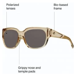 Budget 🛒 Costa Waterwoman 580P Polarized 👓 Sunglasses Women's 😍 -JulboCosta Sales 2022 SHBLCRFRGR58 D3